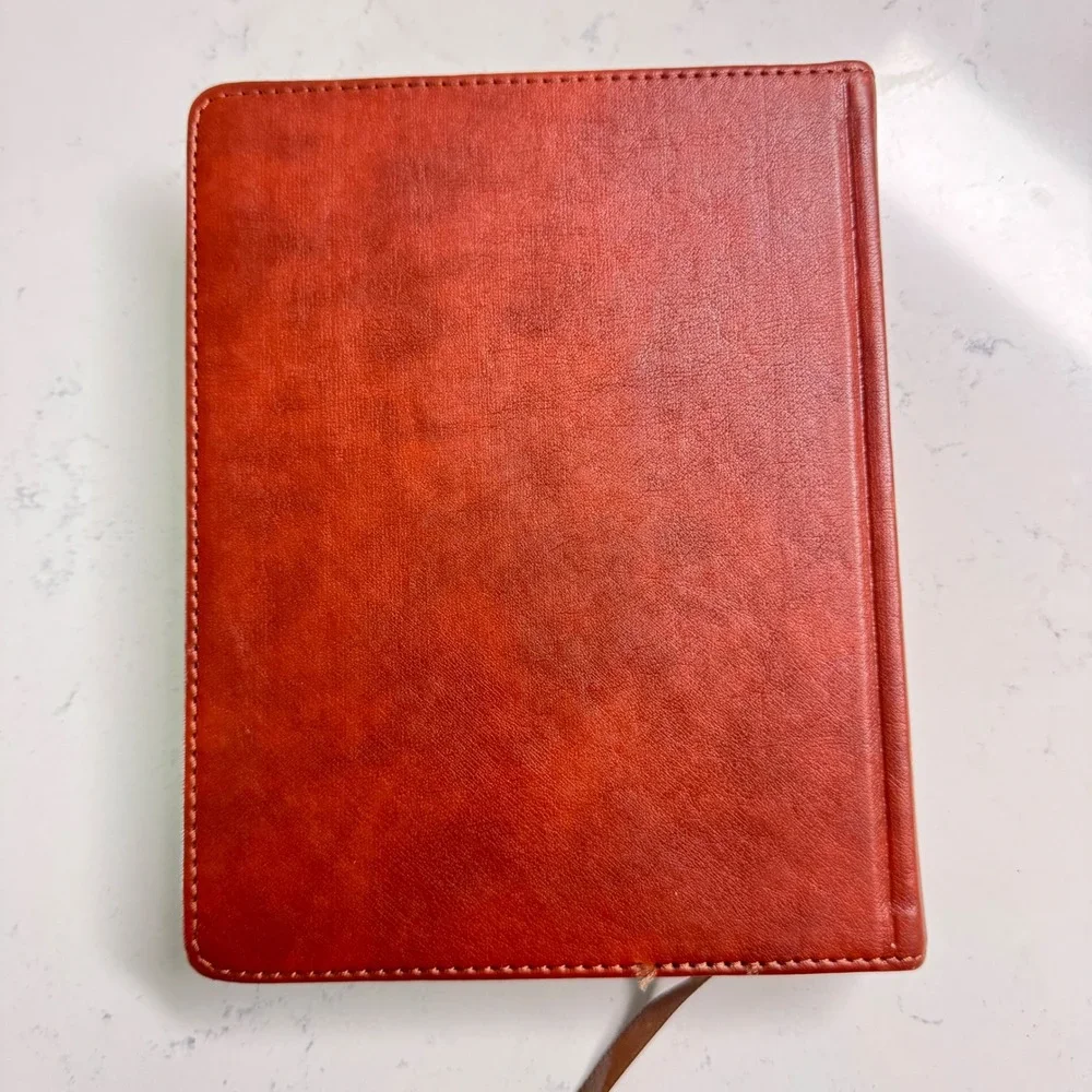 Holman Notetaking Bible HCSB Brown LeatherTouch Illustrator Edition